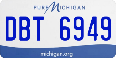 MI license plate DBT6949
