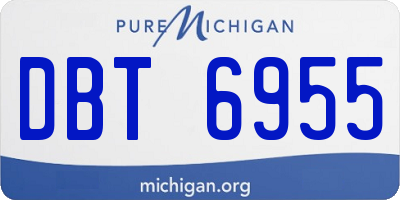 MI license plate DBT6955