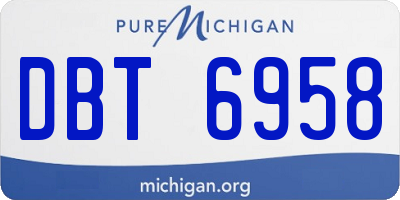 MI license plate DBT6958