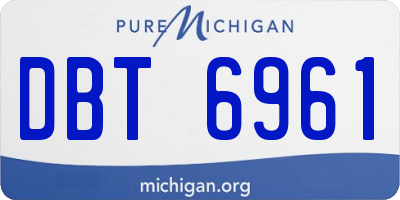 MI license plate DBT6961