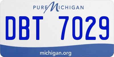 MI license plate DBT7029