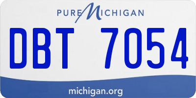 MI license plate DBT7054