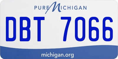 MI license plate DBT7066