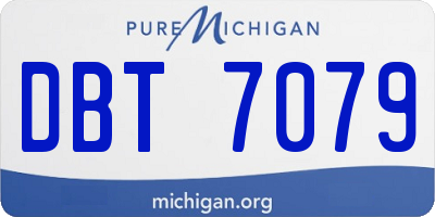 MI license plate DBT7079