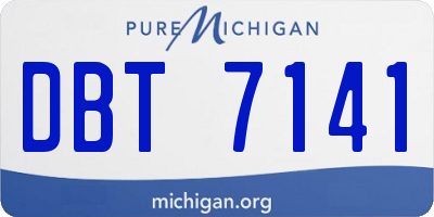 MI license plate DBT7141
