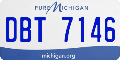 MI license plate DBT7146