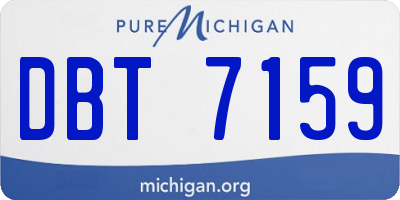MI license plate DBT7159