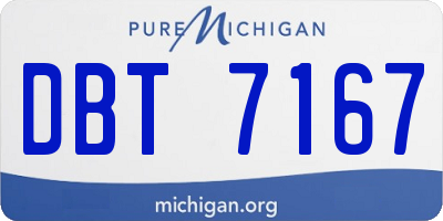 MI license plate DBT7167