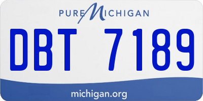 MI license plate DBT7189