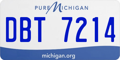 MI license plate DBT7214