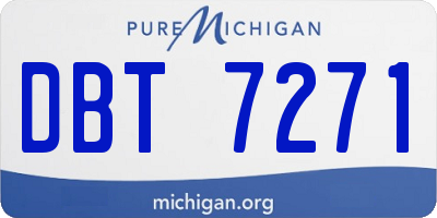 MI license plate DBT7271