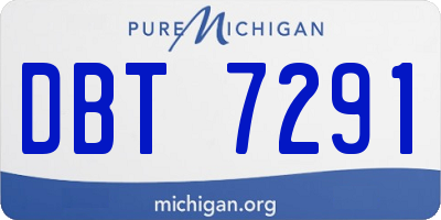 MI license plate DBT7291