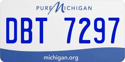 MI license plate DBT7297