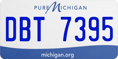 MI license plate DBT7395