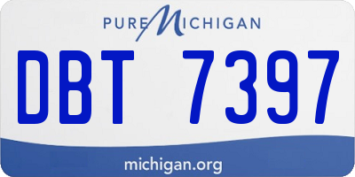 MI license plate DBT7397