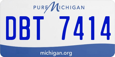 MI license plate DBT7414