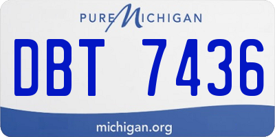 MI license plate DBT7436