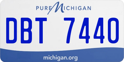 MI license plate DBT7440