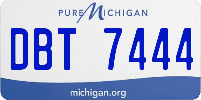 MI license plate DBT7444