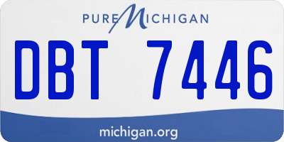 MI license plate DBT7446