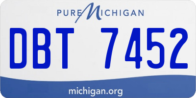 MI license plate DBT7452