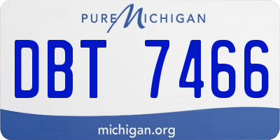 MI license plate DBT7466
