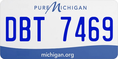 MI license plate DBT7469