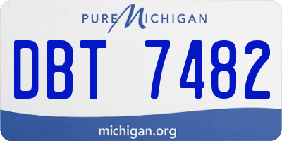 MI license plate DBT7482