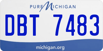 MI license plate DBT7483