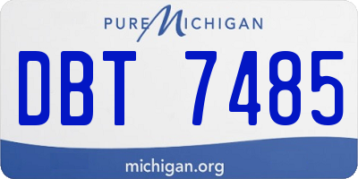 MI license plate DBT7485