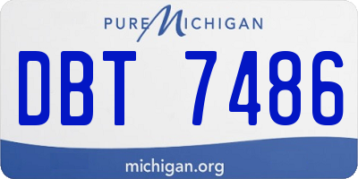 MI license plate DBT7486