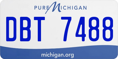 MI license plate DBT7488