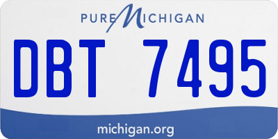 MI license plate DBT7495