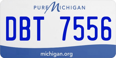 MI license plate DBT7556