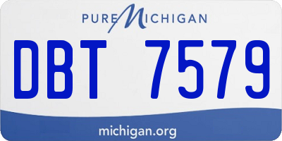 MI license plate DBT7579