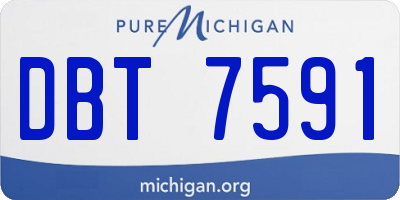 MI license plate DBT7591