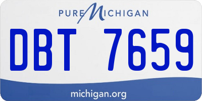 MI license plate DBT7659