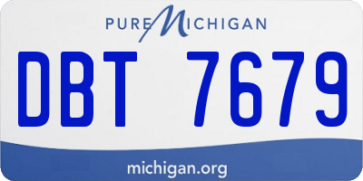 MI license plate DBT7679