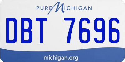 MI license plate DBT7696