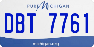 MI license plate DBT7761