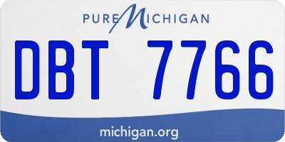 MI license plate DBT7766