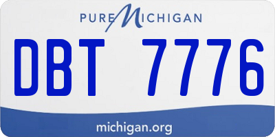 MI license plate DBT7776
