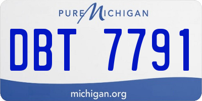 MI license plate DBT7791
