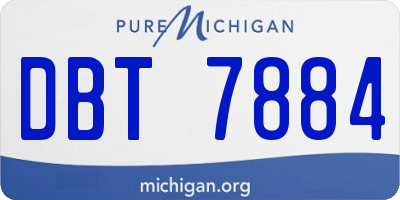 MI license plate DBT7884