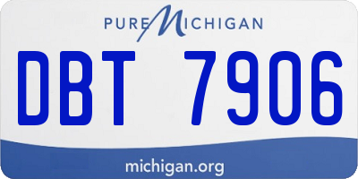 MI license plate DBT7906