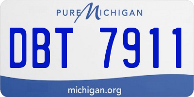 MI license plate DBT7911