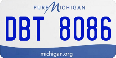 MI license plate DBT8086