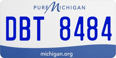 MI license plate DBT8484