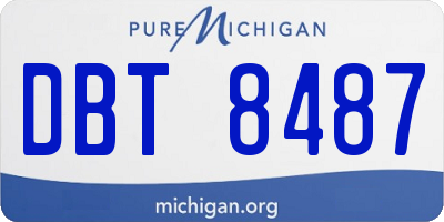 MI license plate DBT8487