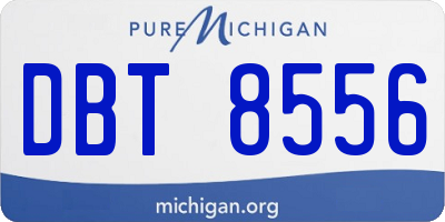 MI license plate DBT8556